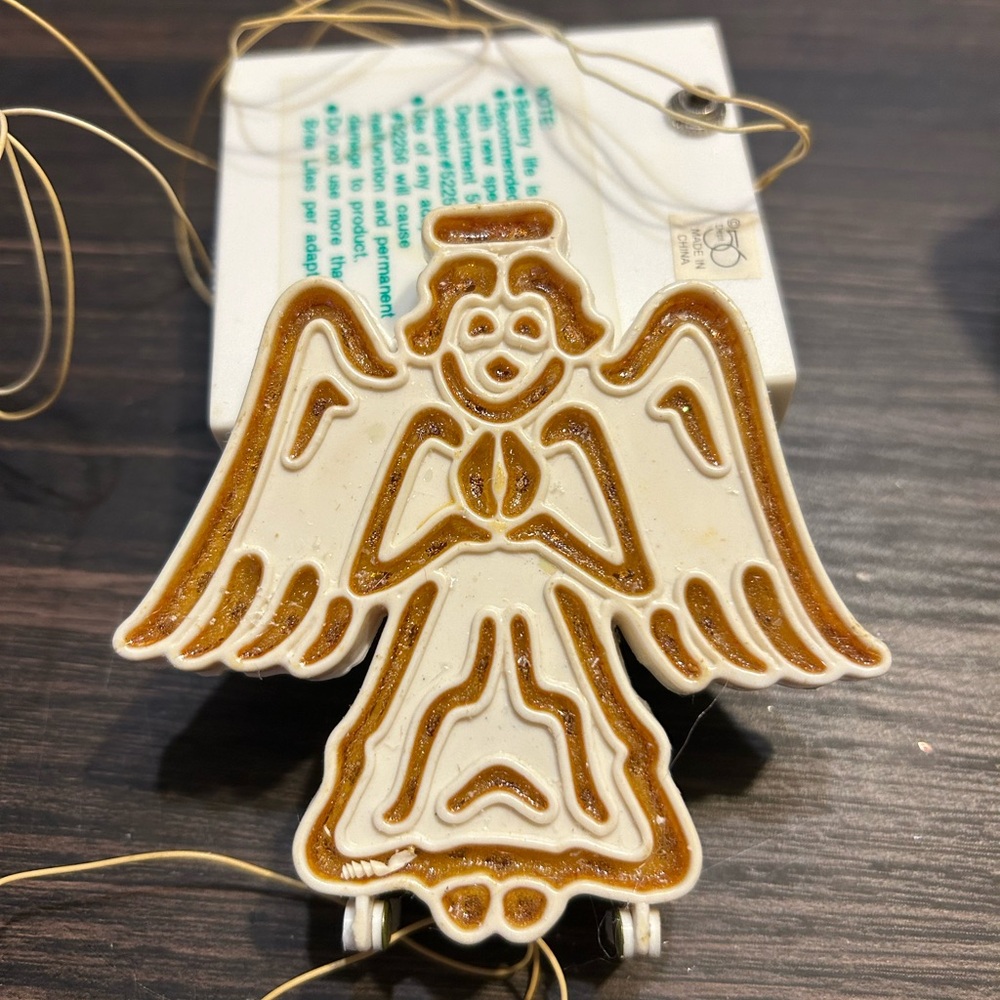 Vintage Department 56 Brite Lites Lighted Village Accessory Angel #52671 - Picture 3 of 3